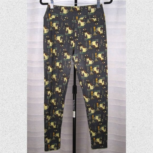 LulaRoe Blue Egyptian Cat Leggings - OS - Picture 1 of 4